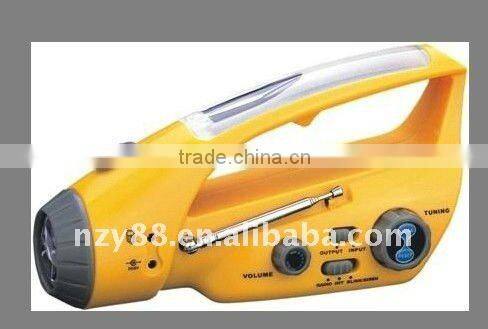 shaking flashlight ,solar charger ,alarm ,led light ,radio