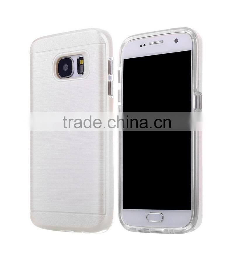 Luxury Hair Line PC Matte Texture TPU ShockProof Phone Case For Samsung S7 Cover case