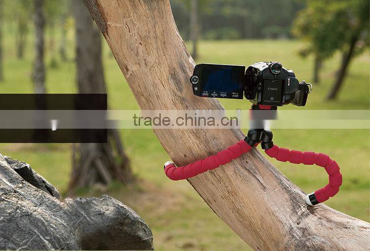 Red Soft &Flexible Tripod Stand for Digital Camera Video Camcorder