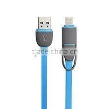 High quality data cable flat usb charging USB date cable for iphone & Samsung S6