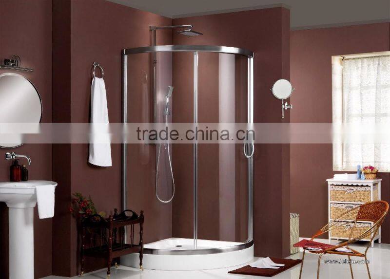 Portable Corner Sector Fiberglass Shower Cabins Readly Made Tempered laminated glass Shower Enclosures Hotel Bathroom Equipment