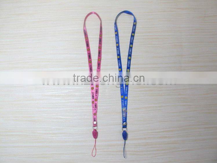 Polyester lanyard with smile