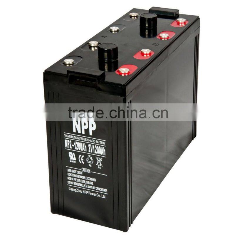 2v1200ah lead acid battery for Solar system