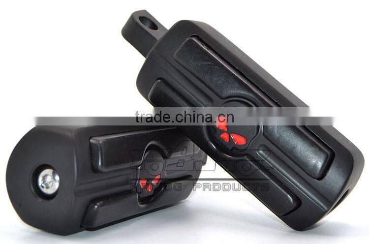 BJ-FP216-051 Billet Aluminum Foot Pegs Pedal for Serrated Harley Davidson Style