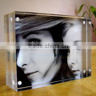 Upward spin acrylic decorative pen holder