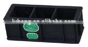 70.7*70.7*70.7mm Plastic Three Gang Cement Mortar Cube Test Mould