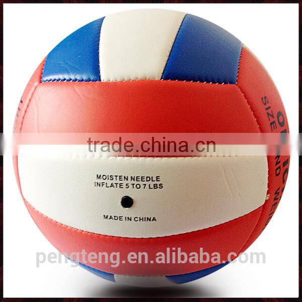 customized official size 5 printed leather volleyball