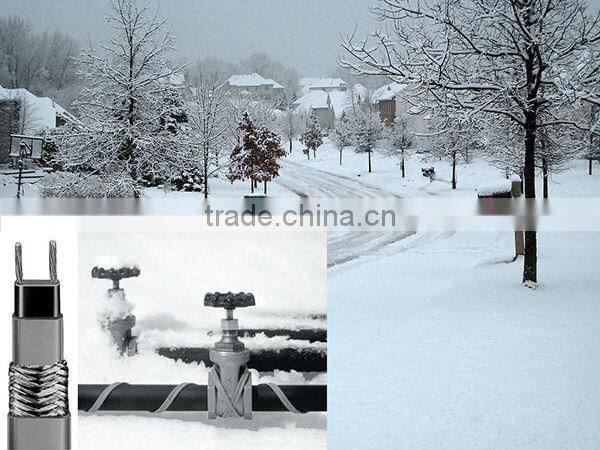 Self regulating heating tape for water pipe