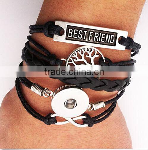Snaps bracelet snap button 2015 Hot sale in USA