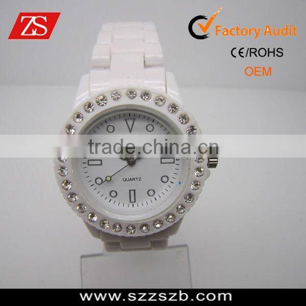2012 blue and white hot sell Cheap Plastic Watches