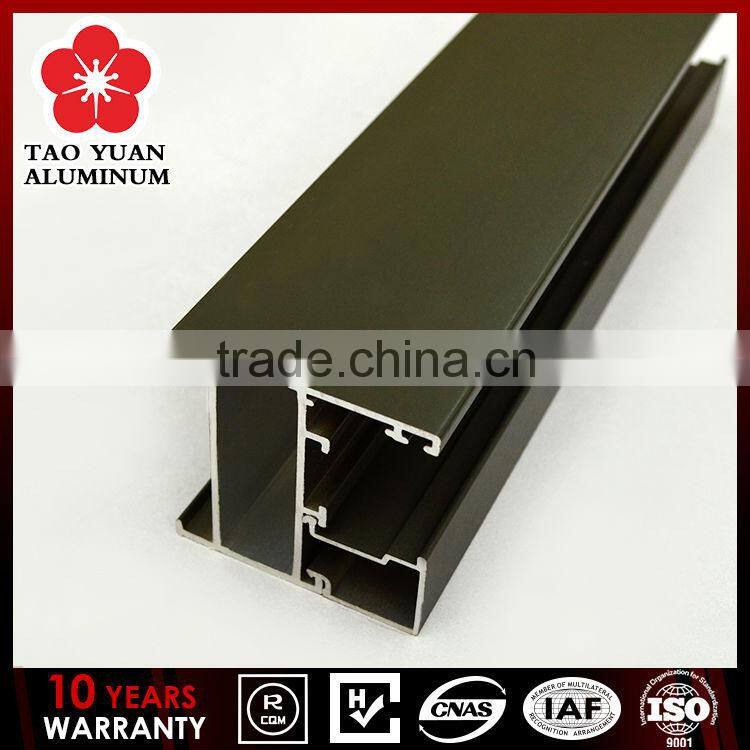 Modern wooden grain aluminum profile for gate