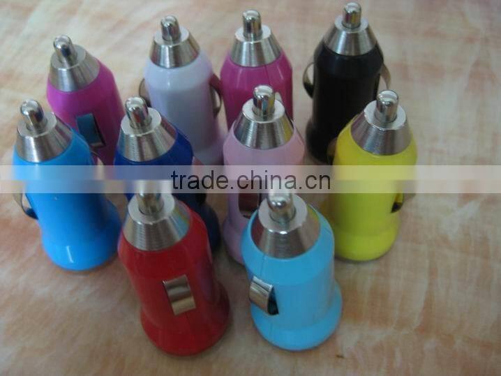 Bullet Style USB Port Promotional Car Charger with 5v 3100mA Output