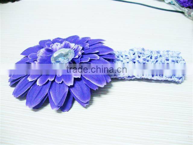 Summer daisy flowers crochet headband for DIY,clothing ornamenting