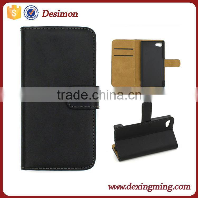 Luxury wallet stand flip case for Sony Z5 Compact colorful leather phone accessories logo cover bags custom