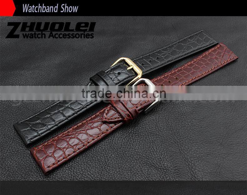 12|13|14|16|18|20mm high quality genuine calf leather Men and women's Watch strap without buckle
