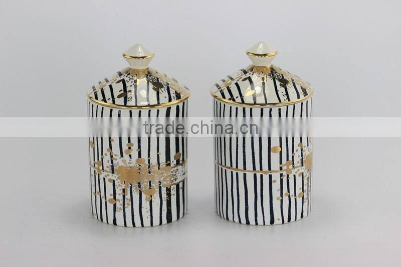 Natural Soy Scented Candle in Ceramic Jar with Matte Color