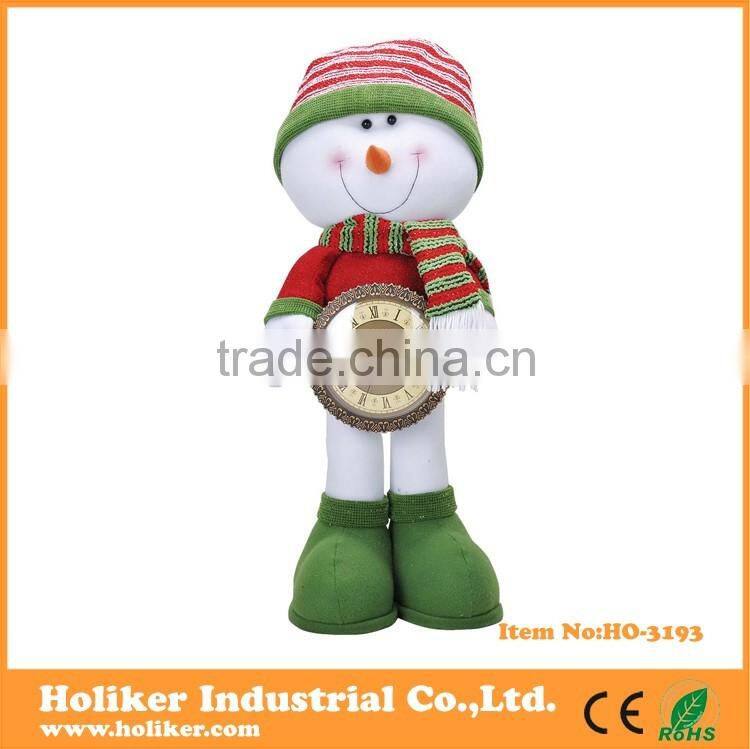 Lovely Plush Christmas Gifts Santa Claus Clock