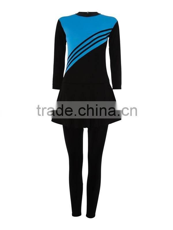 Once Piece Muslim Swimwear waterproof beach wear with detached hood