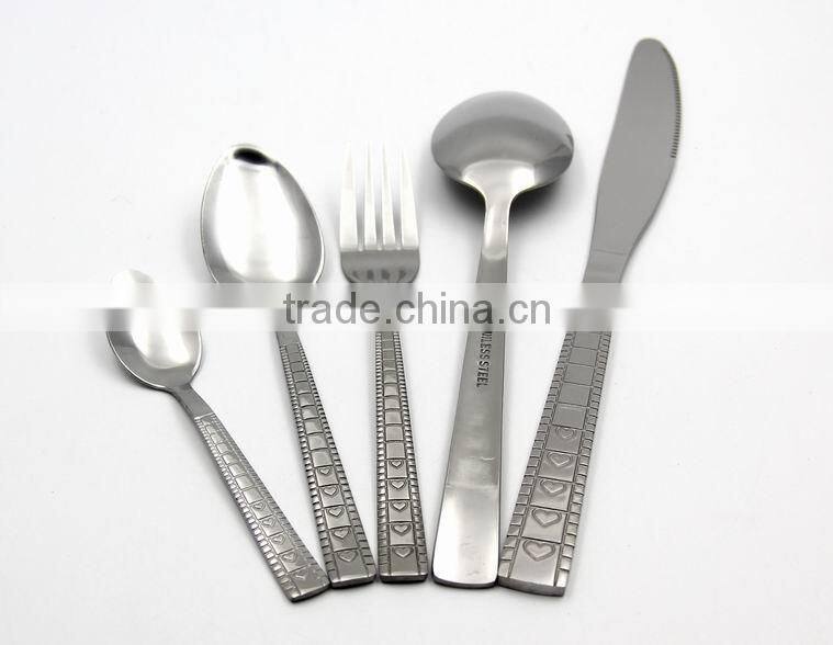 2016 western family most liked stainless steel cutlery