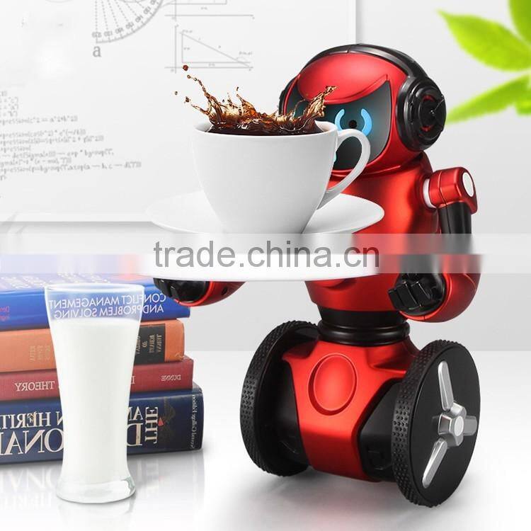 Wholesale toy robot made in China! 2.4G remote control smart robot waiter with loading&dancing function