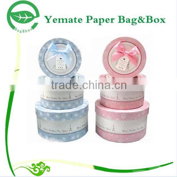 new arrival Custom decorative printed Round cardboard cylinder packaging box
