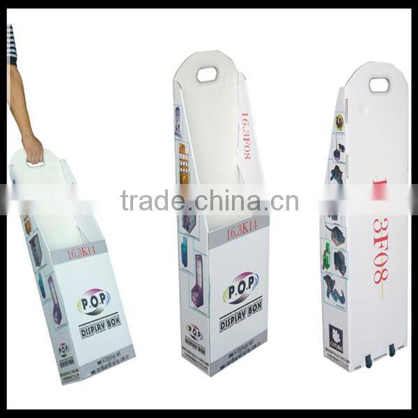 expo cardboard display trolley box,wholesale cardboard trolley box