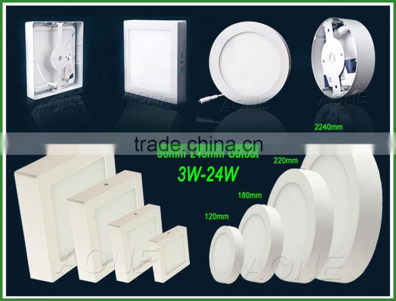 Rcetangle Downlight Super Thin 80Ra 3w to 120 watt AC85 - 265V SMD LED Panel Light SAA CE RoHs
