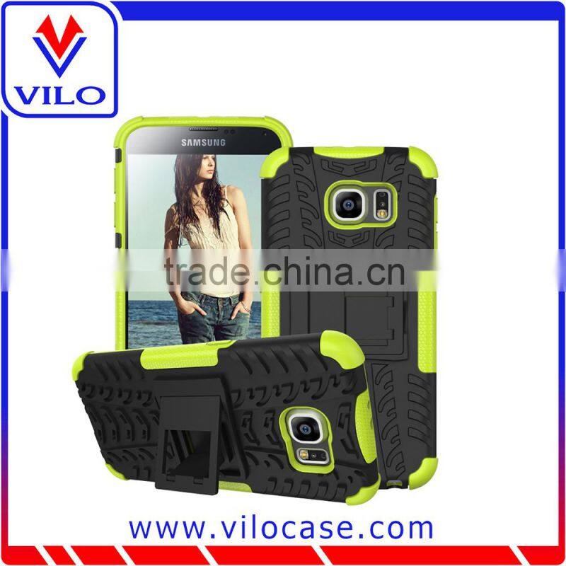 Alibaba in france PC + Silicone combo case for Samsung Galaxy S6
