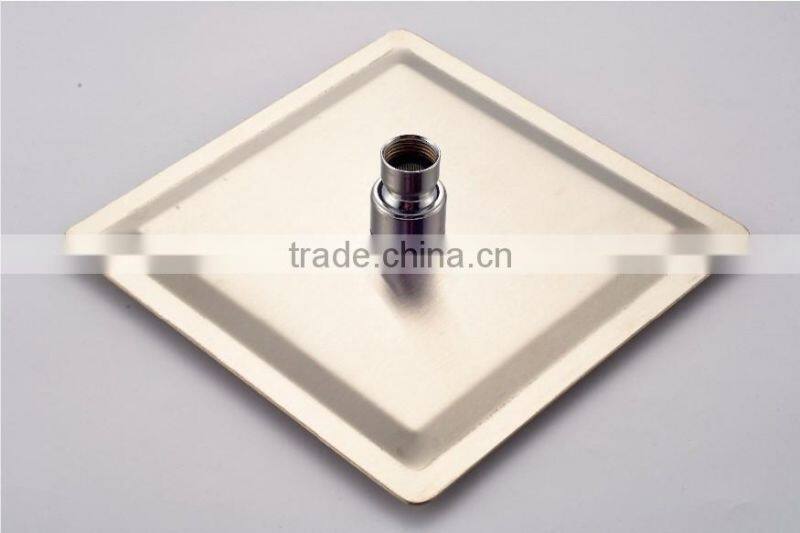 8inch Ultra Thin Brushed Nickel Ceiling Mounted Rain Shower Head Stainless Steel