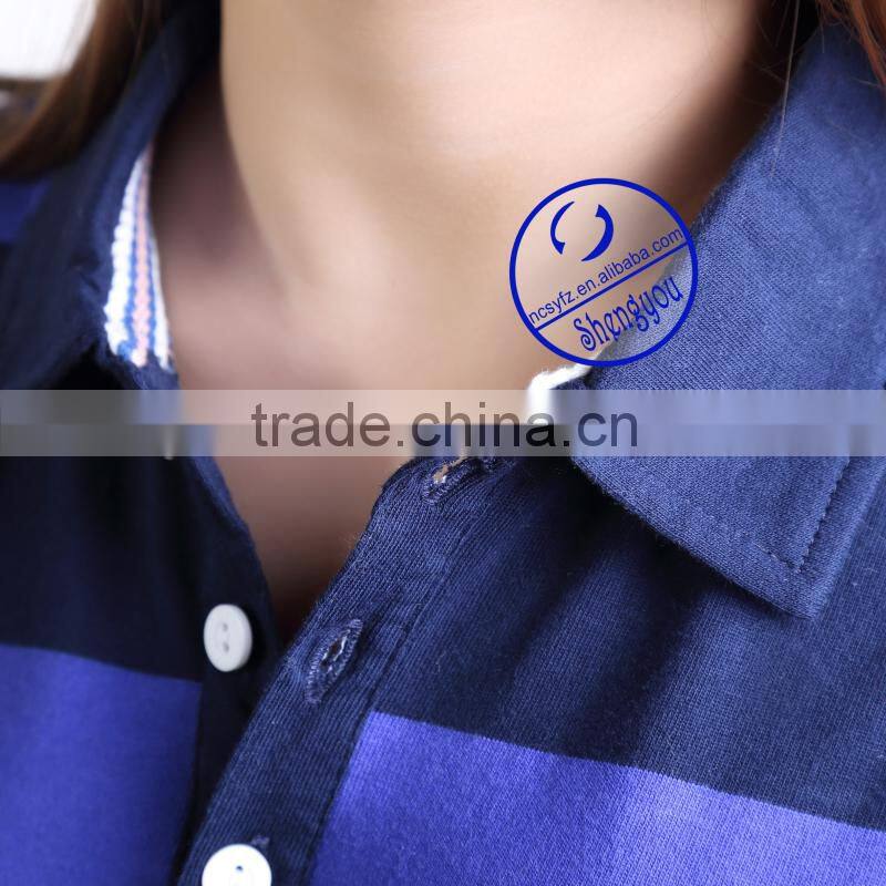100 cotton custom high quality polo shirt for women