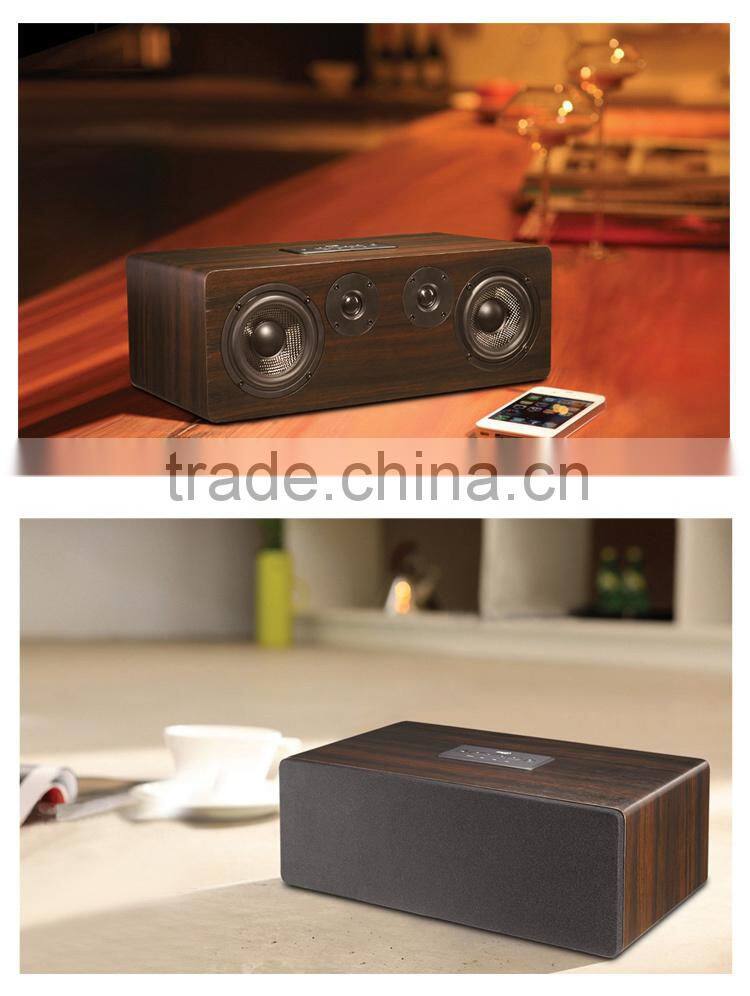 Wholesale Vintage wooden HiFi WiFi Stereo speaker