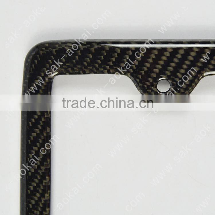 American type thin license plate frame
