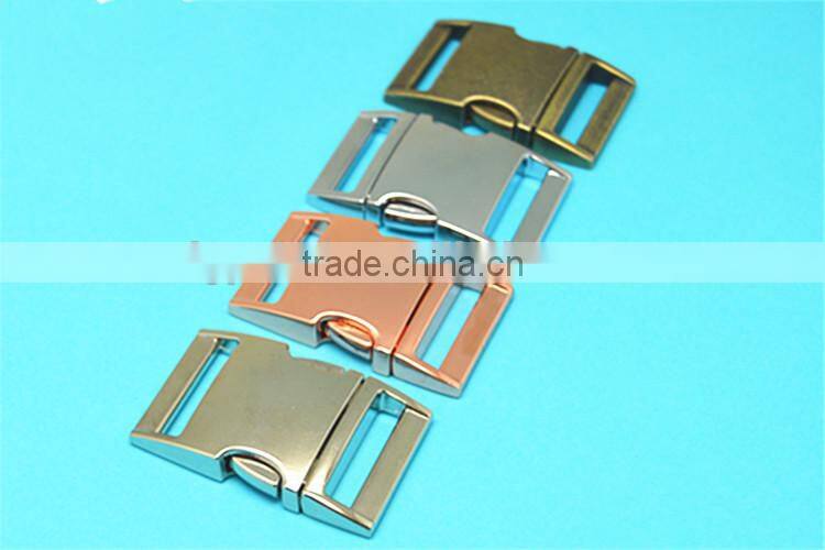 High quality metal breakaway buckle,double side release buckle,Curved metal Buckle for Pet Collar