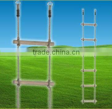 Rope Ladder with Wooden Rungs