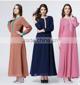 New Arrival Elegant Fashion Long Muslim Dresses for Women