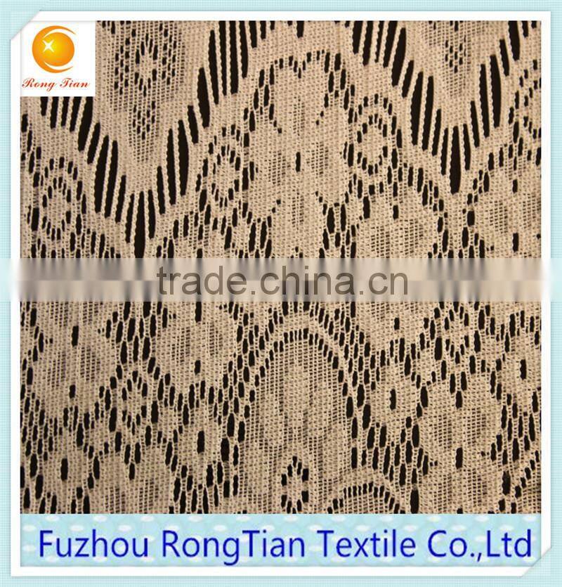 Top quality crocheted eyelet cord african lace fabric for wedding dress