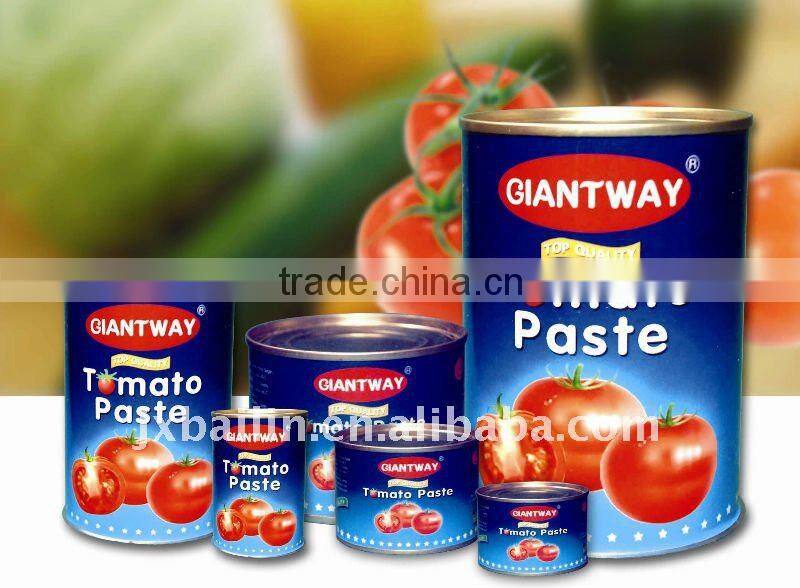 HOT!! cheap 210g canned tomato paste, easy/normal open,