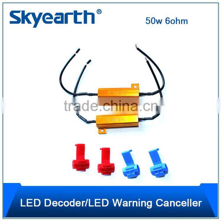 2x Load Resistor 50W 6-Ohm Fix LED Hyper Flash Fast Blink Turn Signal OBC Sales