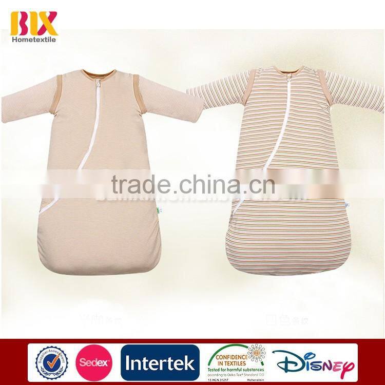gaoyang cotton indoors kids sleeping bag striped design