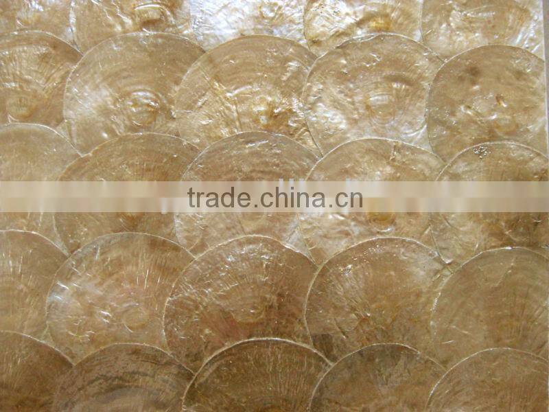 Gold capiz sea shell mosaic tile capiz mother of pearl shell paper