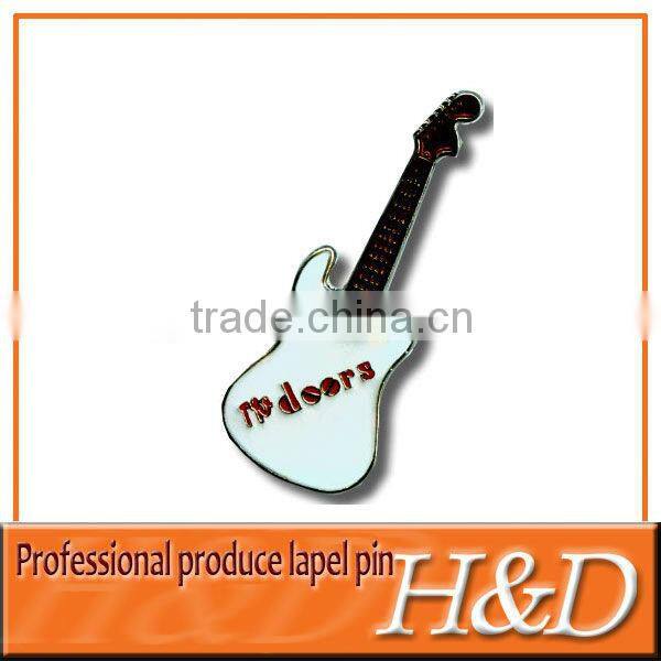 red guitar lapel pins with your own design