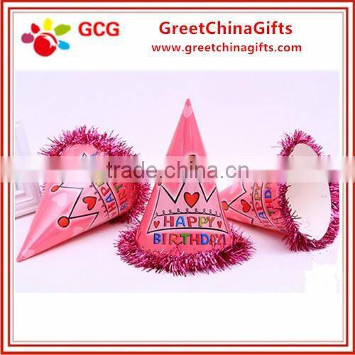 Custome Size Children Birthday Paper Party Hat for Celebration