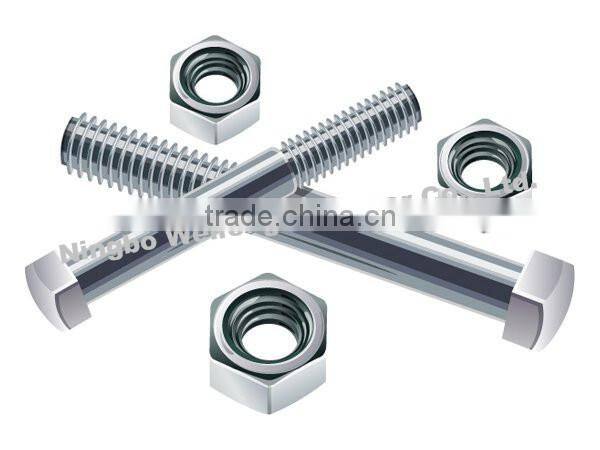Russia supplier high tensile bulk packing zinc plated foundation bolt construction