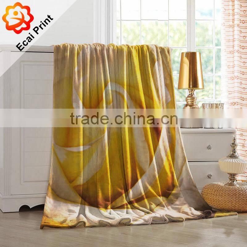 printable fashionable comfortable sublimation digital printing fleece blanket
