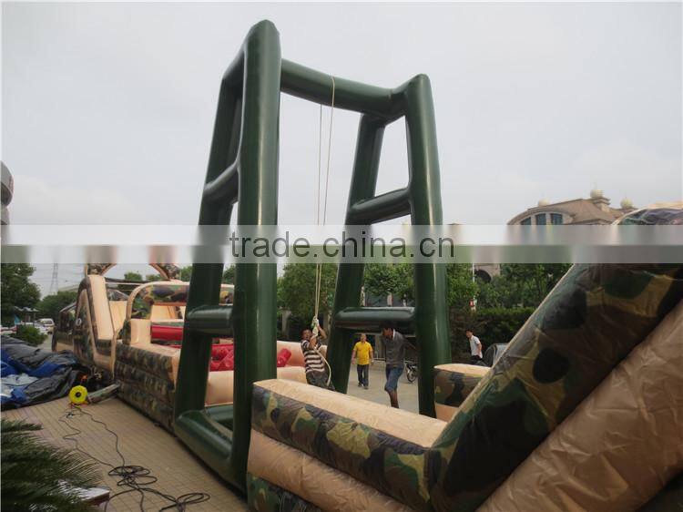 Gaint 2016 fashionable outdoor inflatable obstacle course for sale