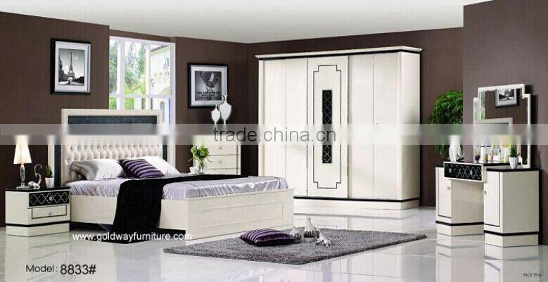 classic white bedroom set crystal headboard on sale