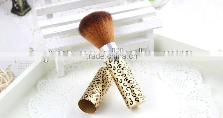 leopard print make up retractable foundation brushes