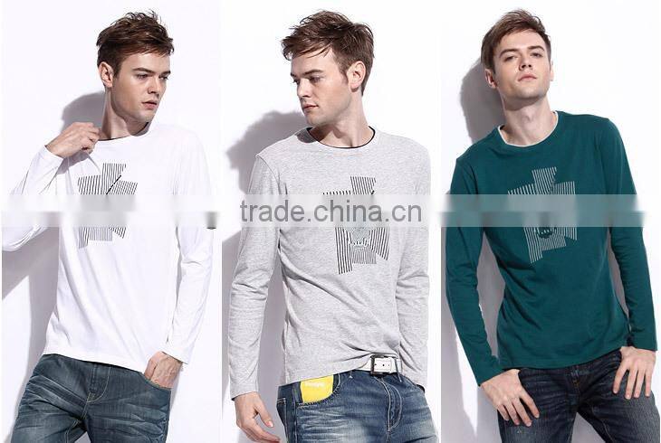 Custom Cheap Cotton Long Sleeves Mens T Shirts