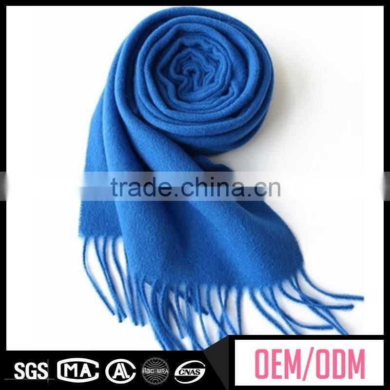 Cheap 100%wool scarf, Plain wool scarf, snow embroidery wool scarf