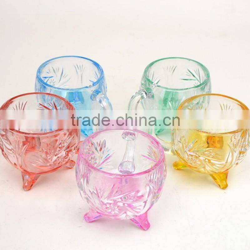 160ml Glass Coffee Cup with Saucer Turkish Tea Glass